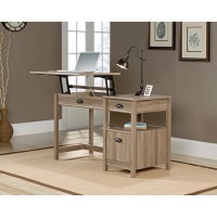 Sit Stand Desk in Salt Oak