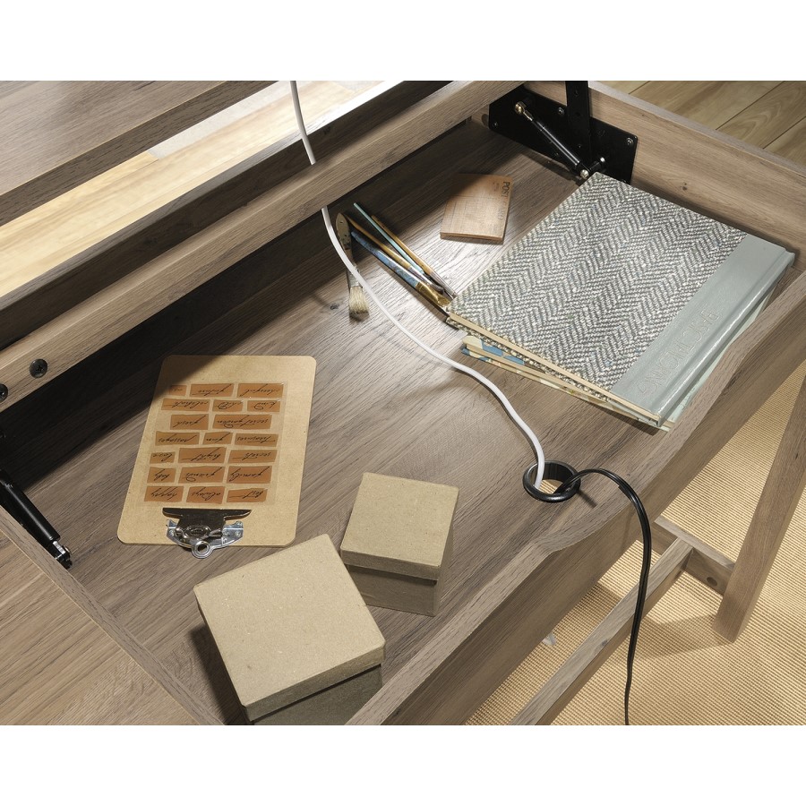 Sit Stand Desk in Salt Oak