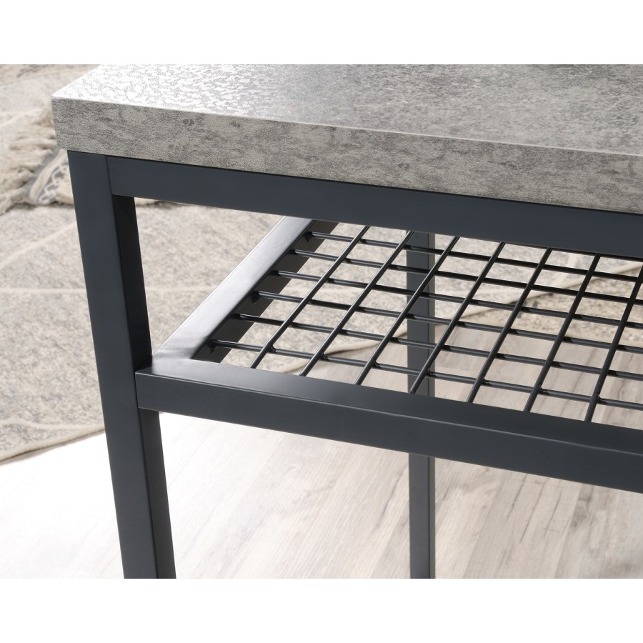 Market L-Shaped Desk in Walnut & Slate Grey