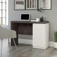 Hudson Chunky Desk in Charcoal Ash & Pearl Oak