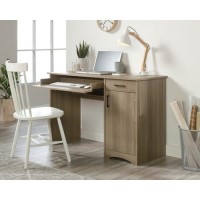 Essentials Computer Desk in Oak with Cupboards