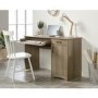 Essentials Computer Desk in Oak with Cupboards