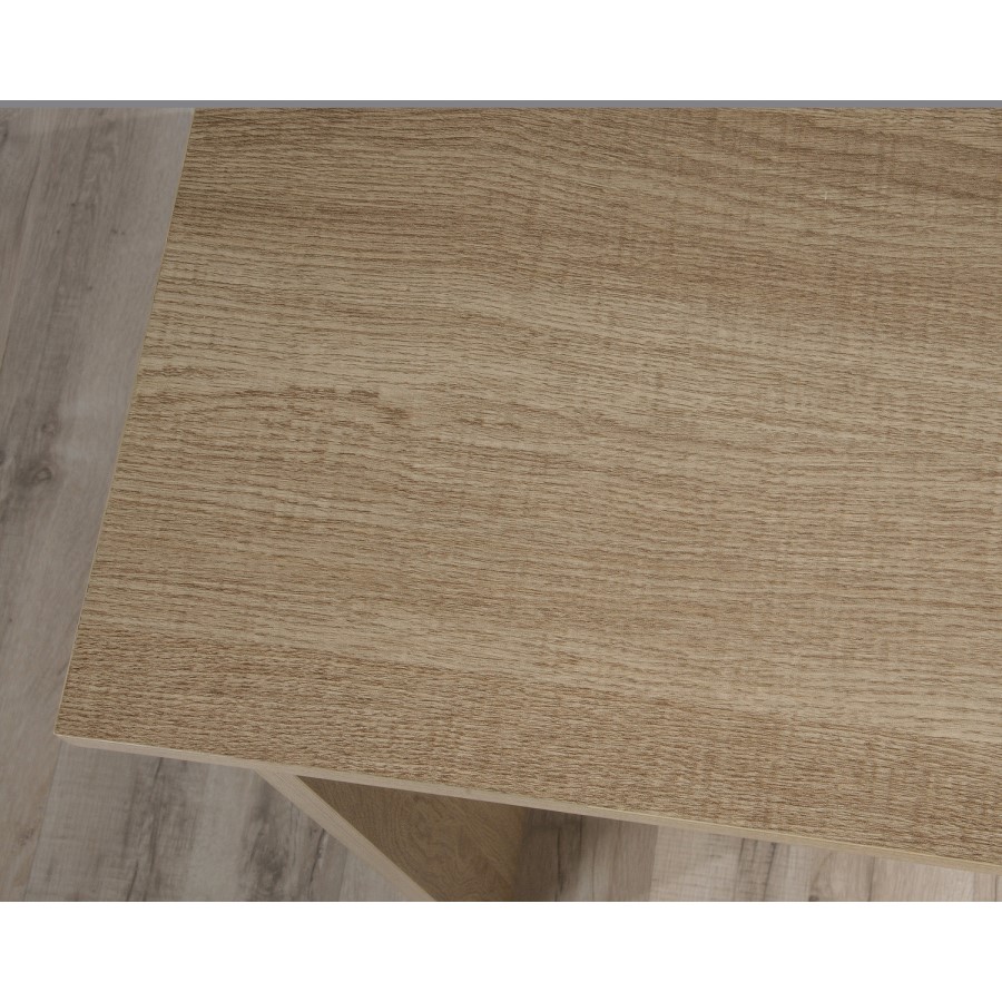 Essentials Computer Desk in Oak with Cupboards