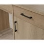 Essentials Computer Desk in Oak with Cupboards