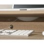 Essentials Computer Desk in Oak with Cupboards