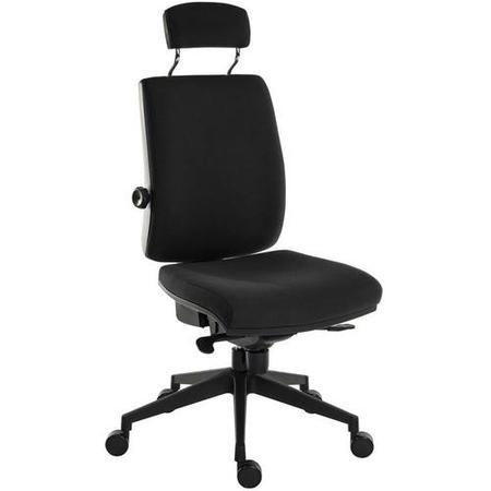 Ergo Black Fabric Office Chair