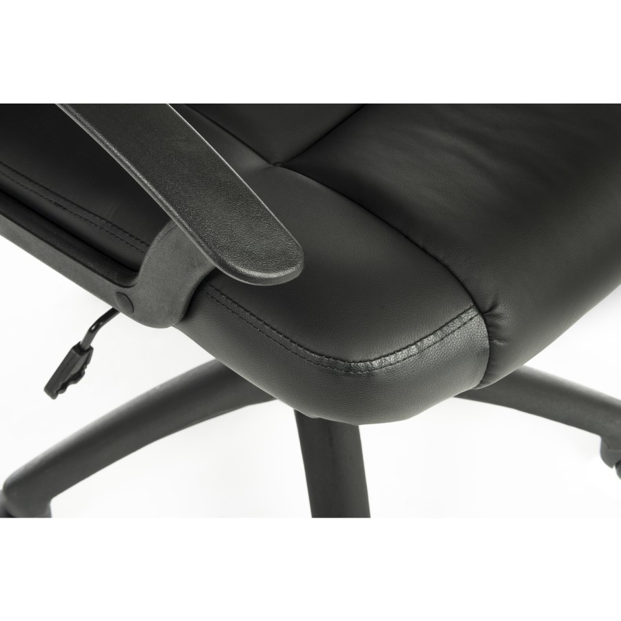 Black Leather Executive Office Chair - Leader - Teknik Office