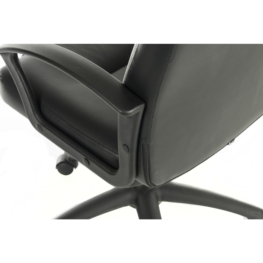 Black Leather Executive Office Chair - Leader - Teknik Office