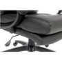 Luxe Black Faux Leather Office Chair