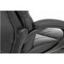 Luxe Black Faux Leather Office Chair