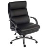 Samson Black Faux Leather Office Chair with Deep Fill Cushions