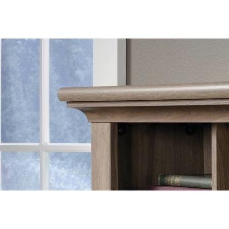 Louvre Hutch Desk in Oak with Storage
