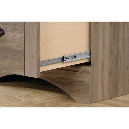 Louvre Hutch Desk in Oak with Storage