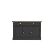 Devon Sideboard in Charcoal with 3 Doors & 2 Drawers