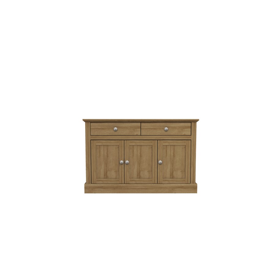 Devon Sideboard in Oak Effect with 3 Doors & 2 Drawers