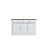 Devon Sideboard in White with 3 Doors & 2 Drawers