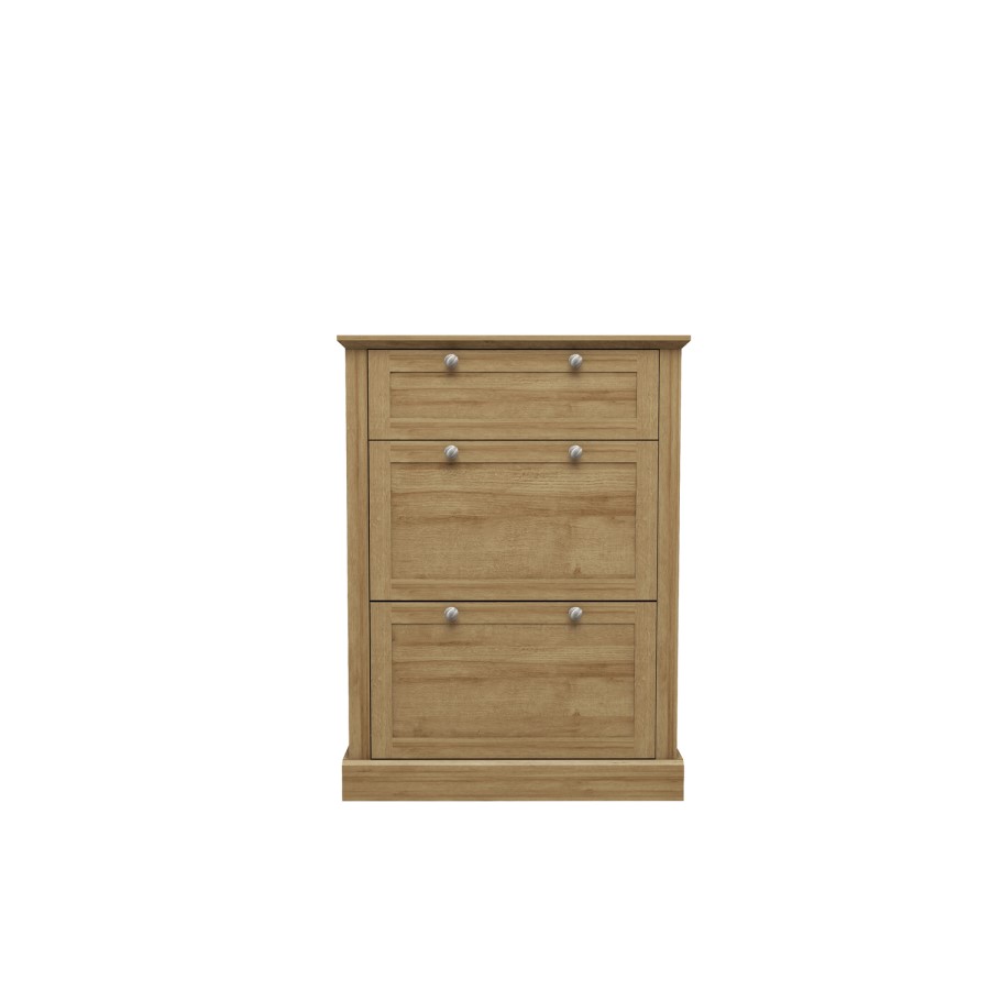 Devon Shoe Cabinet in Oak