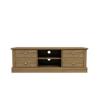 Devon TV Unit in Oak - TV 's up to 65"