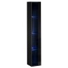 Black Floating Displaying Cabinet with Glass Shelves - Neo