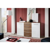 White & Wooden Sideboard - Neo