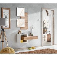 White & Wooden Hanging Bookcase - Neo