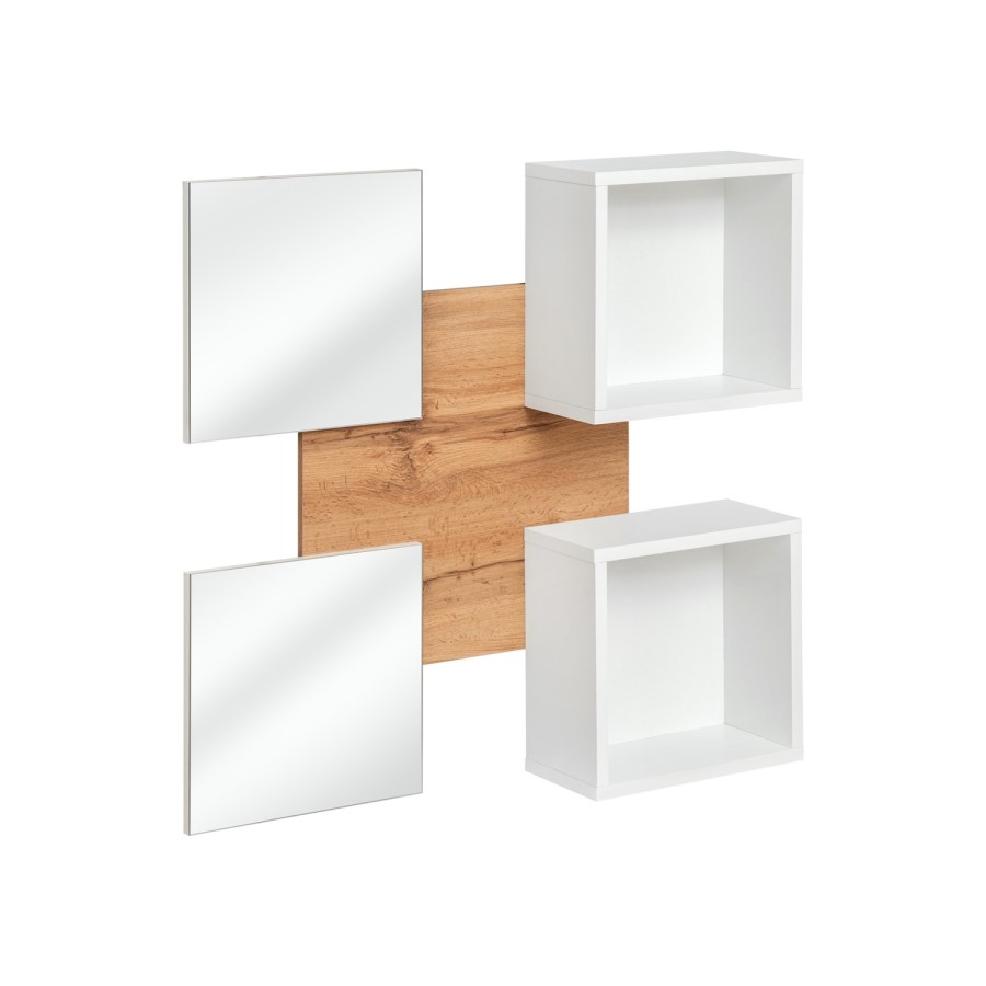 White & Wooden Hanging Sideboard - Neo