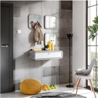 White Hanging Bookcase - Neo