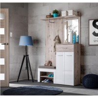 White & Oak Hall Storage Unit - Neo