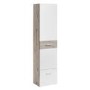 White & Oak Hall Storage Unit with Coat Hooks - Neo