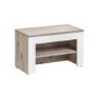 White & Oak Hall Storage Unit with Coat Hooks - Neo