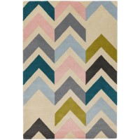 Reef Multi Coloured Chevron Rug 120x170cm