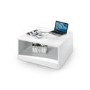 Square White Gloss Coffee Table - Manahattan