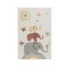 Bambino Elephants Multi Coloured Rug 80x120cm - Flair