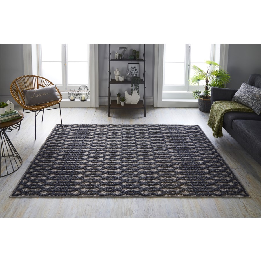 Greenwich Grey Rug 120x170cm - Flair