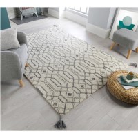 Pietro Grey Wool Rug 120x170cm - Flair