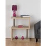 Charisma Side Table in Light Oak Effect with 3 Shelves