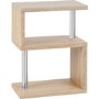 Charisma Side Table in Light Oak Effect with 3 Shelves