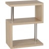 Charisma Side Table in Light Oak Effect with 3 Shelves