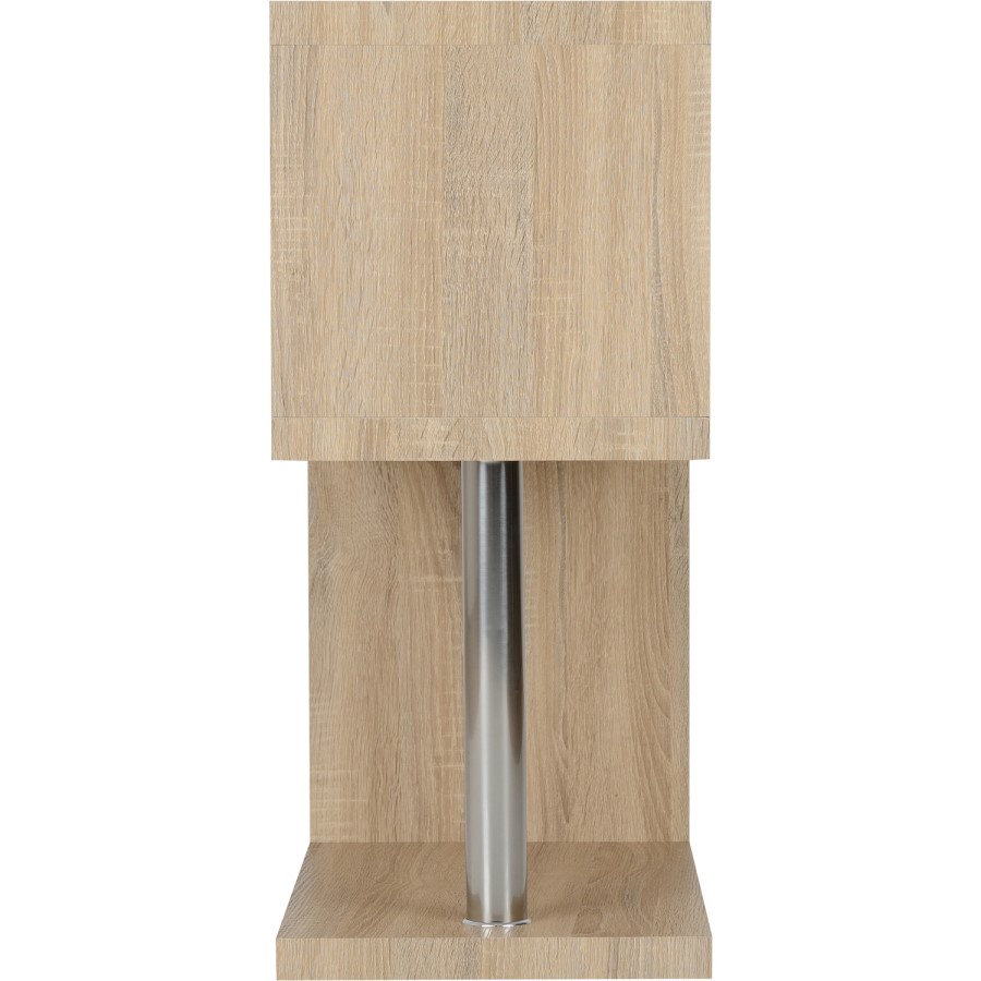 Charisma Side Table in Light Oak Effect with 3 Shelves