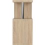 Charisma Side Table in Light Oak Effect with 3 Shelves