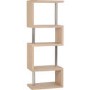 Charisma Bookcase in Light Oak Effect with 5 Shelves
