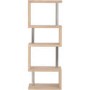 Charisma Bookcase in Light Oak Effect with 5 Shelves