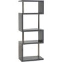 Charisma Bookcase in Grey Gloss with 5 Shelves