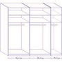 Wiemann Portland 2 Door Sliding Wardrobe in White and Havana with LED Lights - Assembly Included