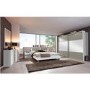 Wiemann Portland 2 Door Sliding Wardrobe in White and Grey with LED Lights - Assembly Included