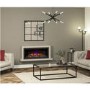 Anthracite Wall Mounted Log Effect Electric Fireplace Suite - Be Modern Elyce