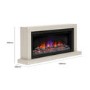 Anthracite Wall Mounted Log Effect Electric Fireplace Suite - Be Modern Elyce