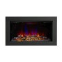 Avella Wall Inset Electric Fire Matt Black