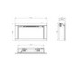 Avella Wall Inset Electric Fire Matt Black