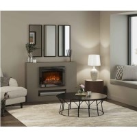 26" Adali Wall Inset Fire With  Black Nickel Trim                  
